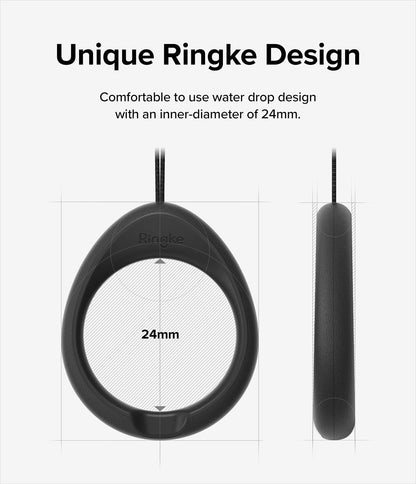 Ringke Finger Ring Strap - Silicone Smartphone Grip Lanyard Holder 2 Pack with Anti-Slip Mount Function
