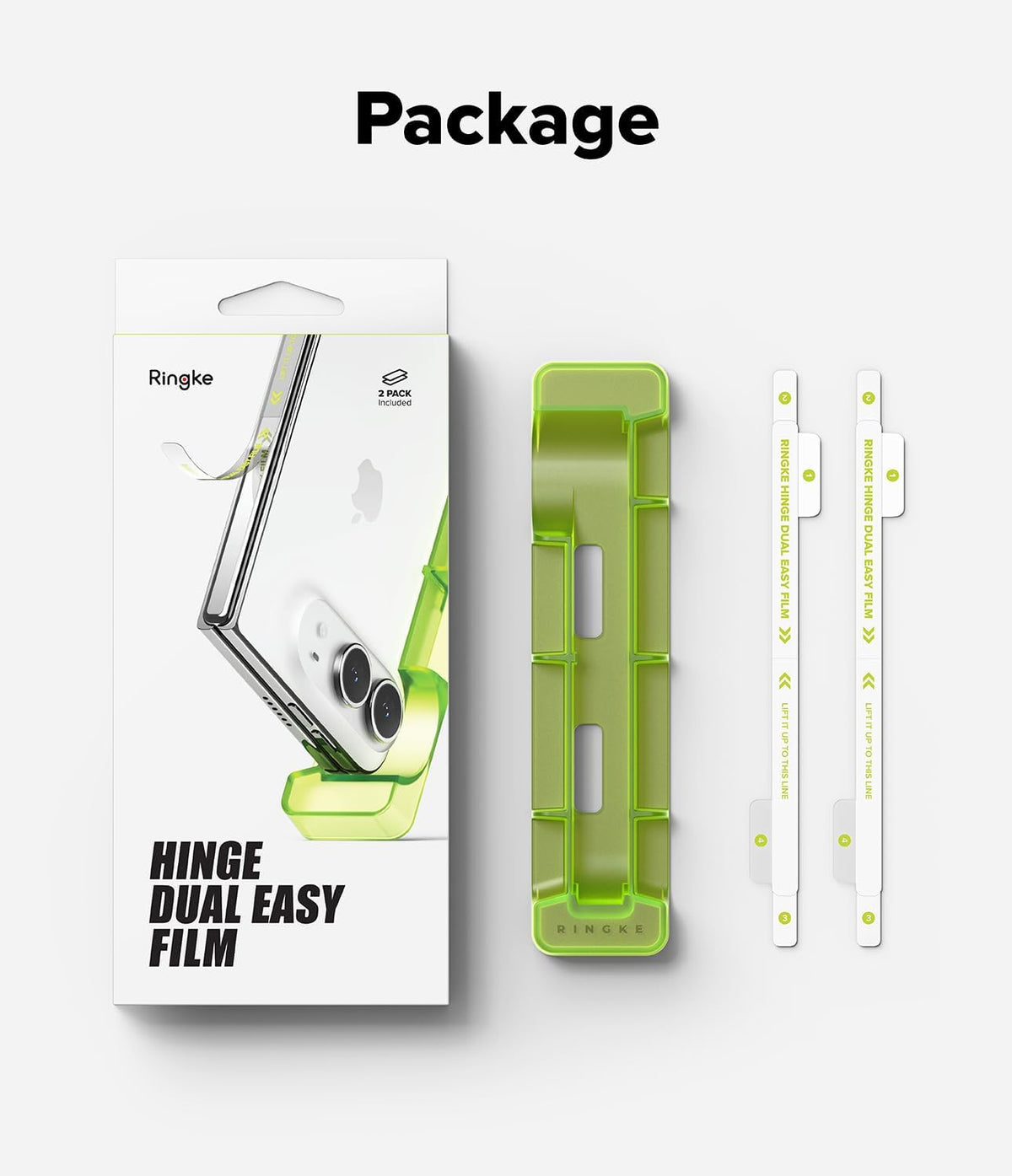 Ringke Hinge Dual Easy Film Protector for Apple iPhone Duo