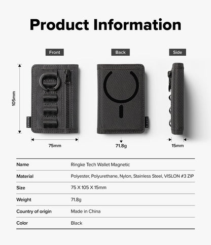 Ringke Tech Wallet Magnetic - MagSafe Phone Wallet