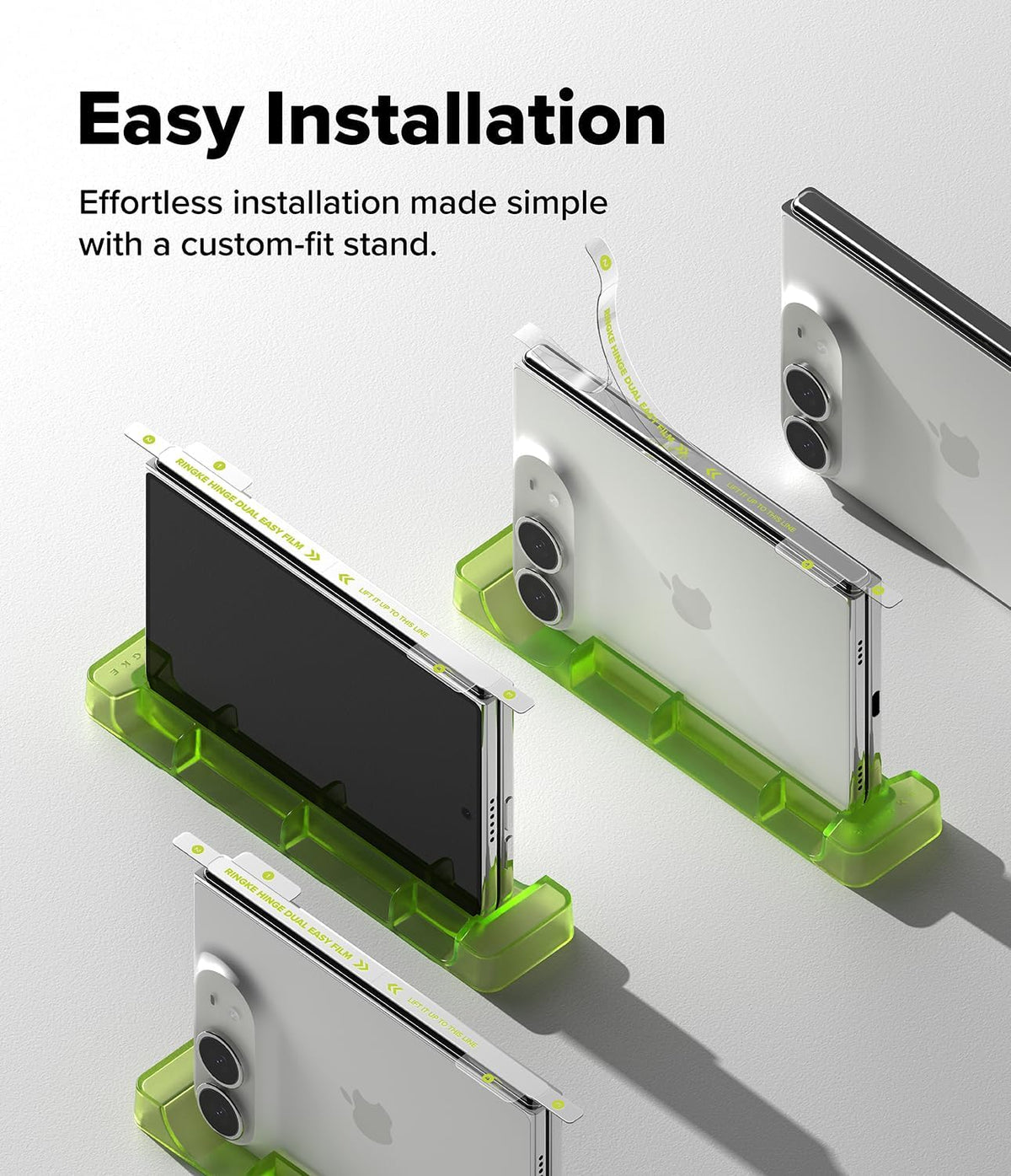 Ringke Hinge Dual Easy Film Protector for Apple iPhone Duo