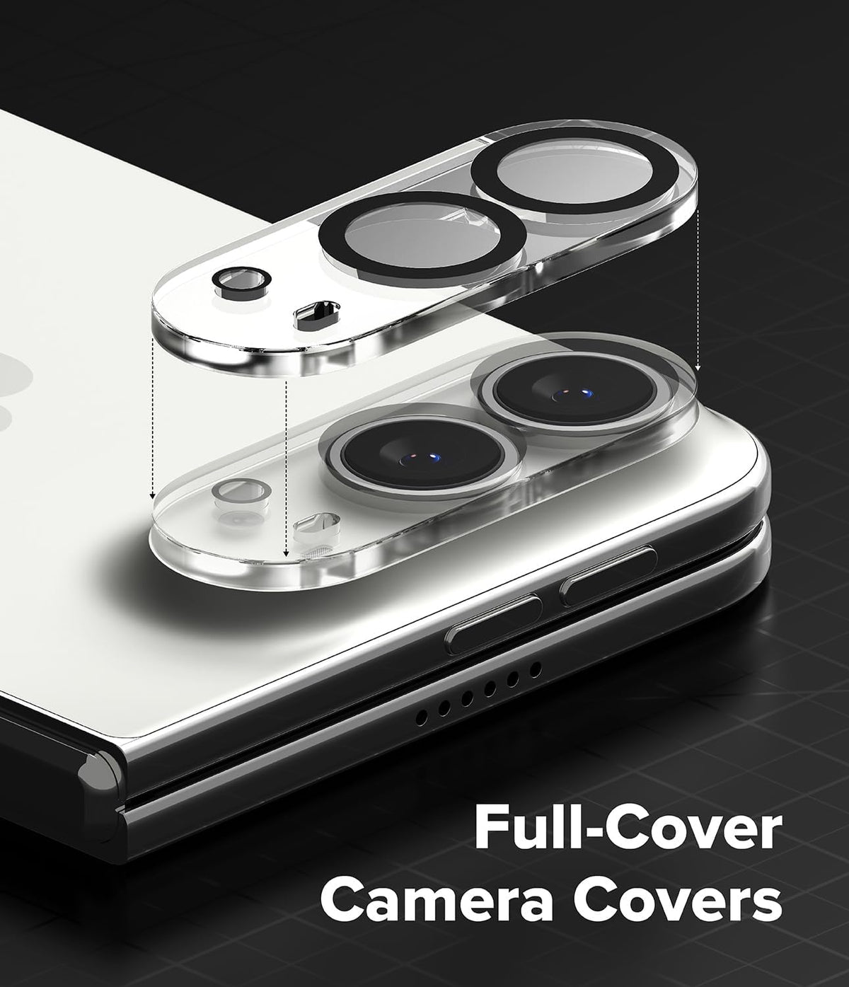Ringke Camera Full Tempered Glass Protector for Apple iPhone Duo