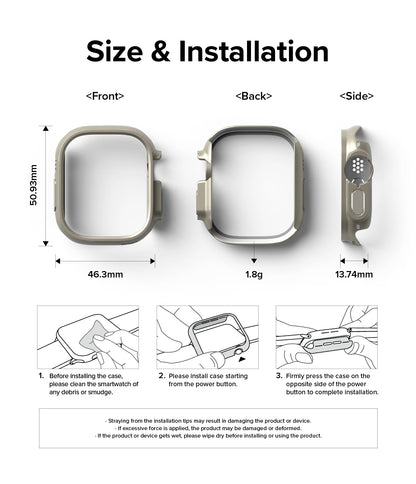 Ringke Slim Case Compatible for Apple Watch Ultra 4 / 3 / 2 / 1 - No Actual Smartwatch Included
