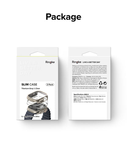 Ringke Slim Case Compatible for Apple Watch Ultra 4 / 3 / 2 / 1 - No Actual Smartwatch Included