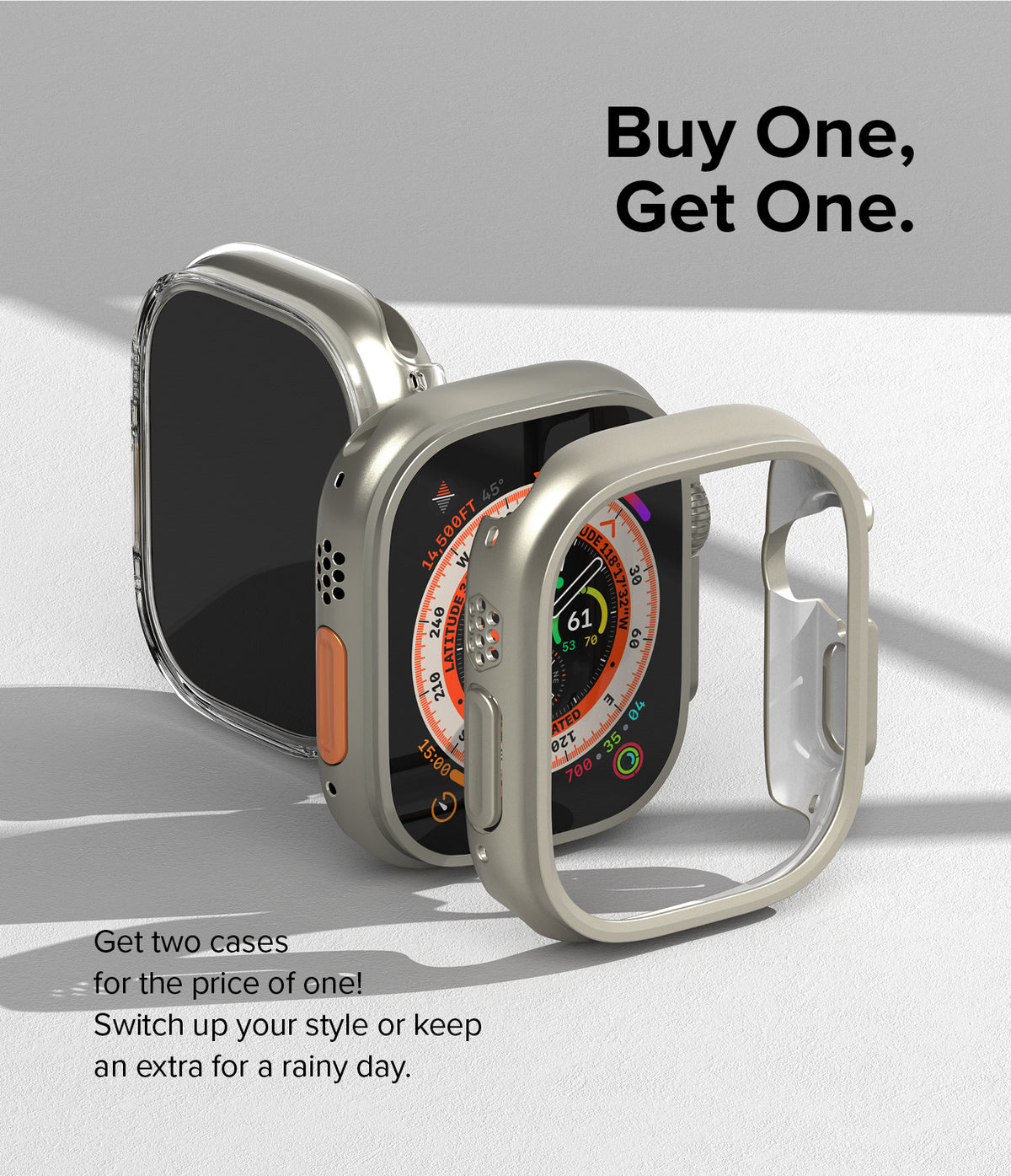 Ringke Slim Case Compatible for Apple Watch Ultra 4 / 3 / 2 / 1 - No Actual Smartwatch Included
