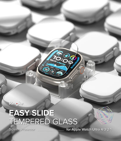 Ringke Easy Slide Tempered Glass for Apple Watch Ultra 4 / 3 / 2 / 1 - Screen Protector