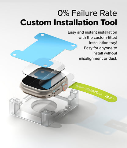 Ringke Easy Slide Tempered Glass for Apple Watch Ultra 4 / 3 / 2 / 1 - Screen Protector