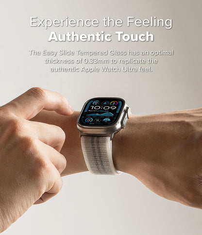 Ringke Easy Slide Tempered Glass for Apple Watch Ultra 4 / 3 / 2 / 1 - Screen Protector