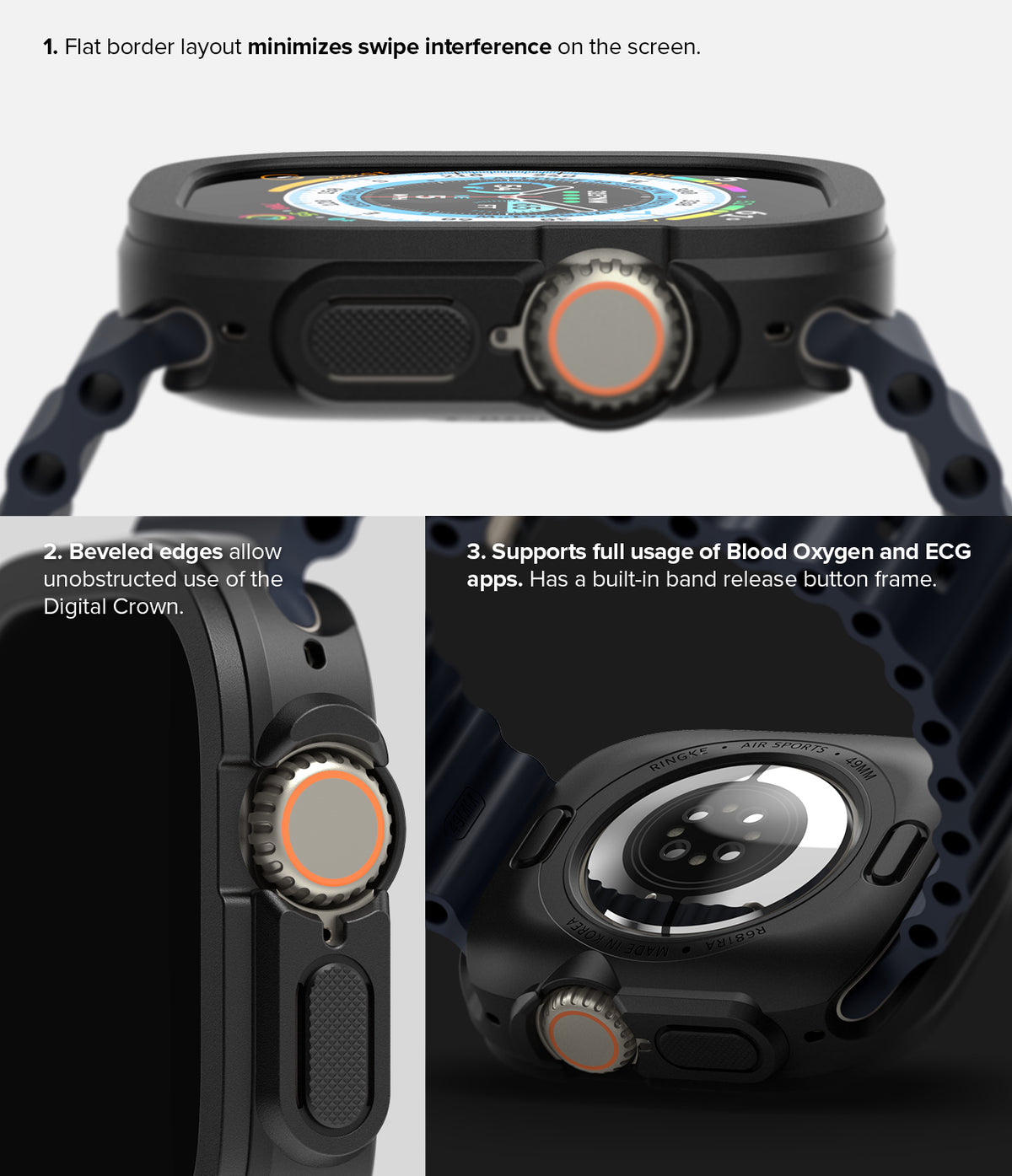 Ringke Air Sports Case Compatible for Apple Watch Ultra 4 / 3 / 2 / 1 - No Smart Watch Included