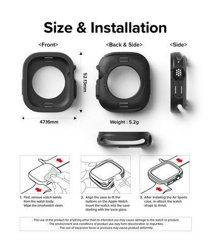 Ringke Air Sports Case Compatible for Apple Watch Ultra 4 / 3 / 2 / 1 - No Smart Watch Included