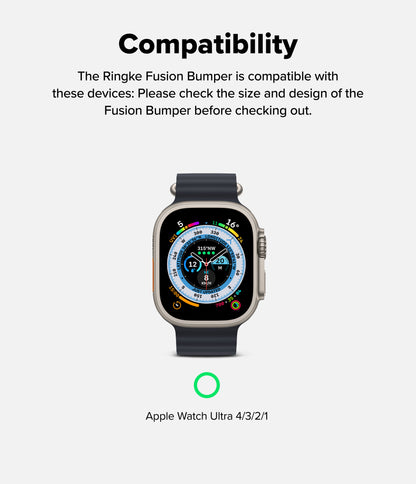 Ringke Fusion Bumper Case for Apple Watch Ultra 4 / 3 / 2 / 1 - Double-Layer Hybrid Case