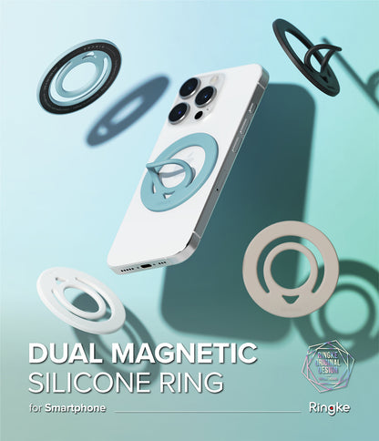 Ringke Dual Magnetic Silicone Ring - Double Sided Magnet Ring Mobile Accessory
