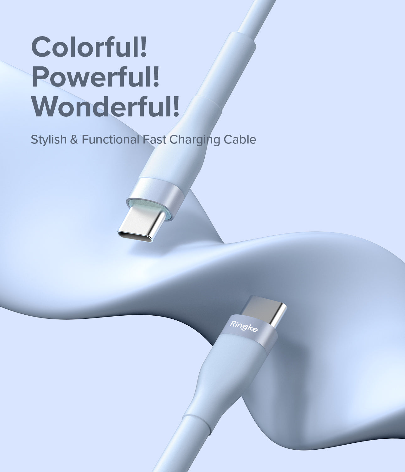 Ringke Fast Charging Pastel Cable - Type C to Type C