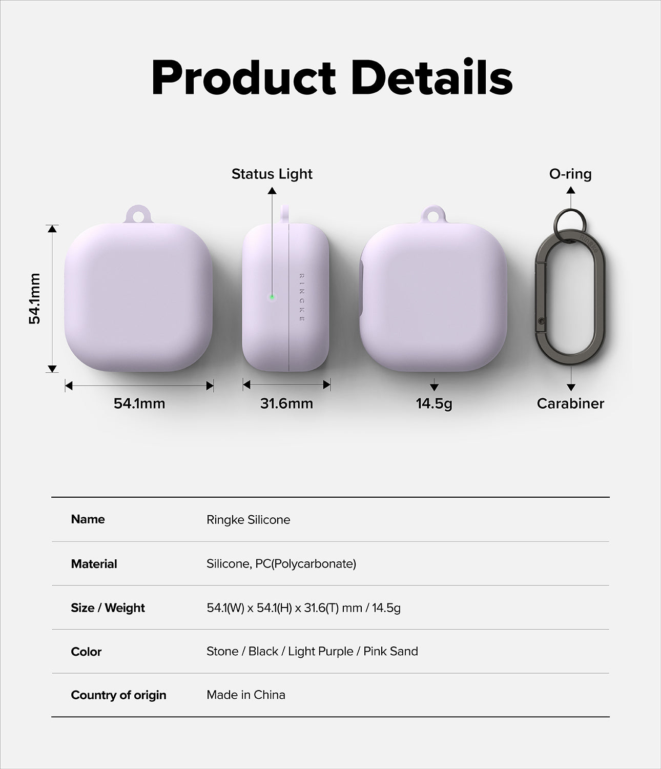 Ringke SIlicone Case for Samsung Galaxy Buds 4 / Buds 4 Pro