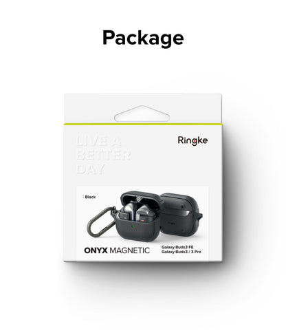 Ringke Onyx Magnetic Case Compatible for Samsung Galaxy Buds 3 / Buds 3 Pro / Buds 3 FE