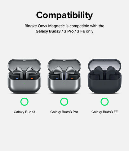 Ringke Onyx Magnetic Case Compatible for Samsung Galaxy Buds 3 / Buds 3 Pro / Buds 3 FE