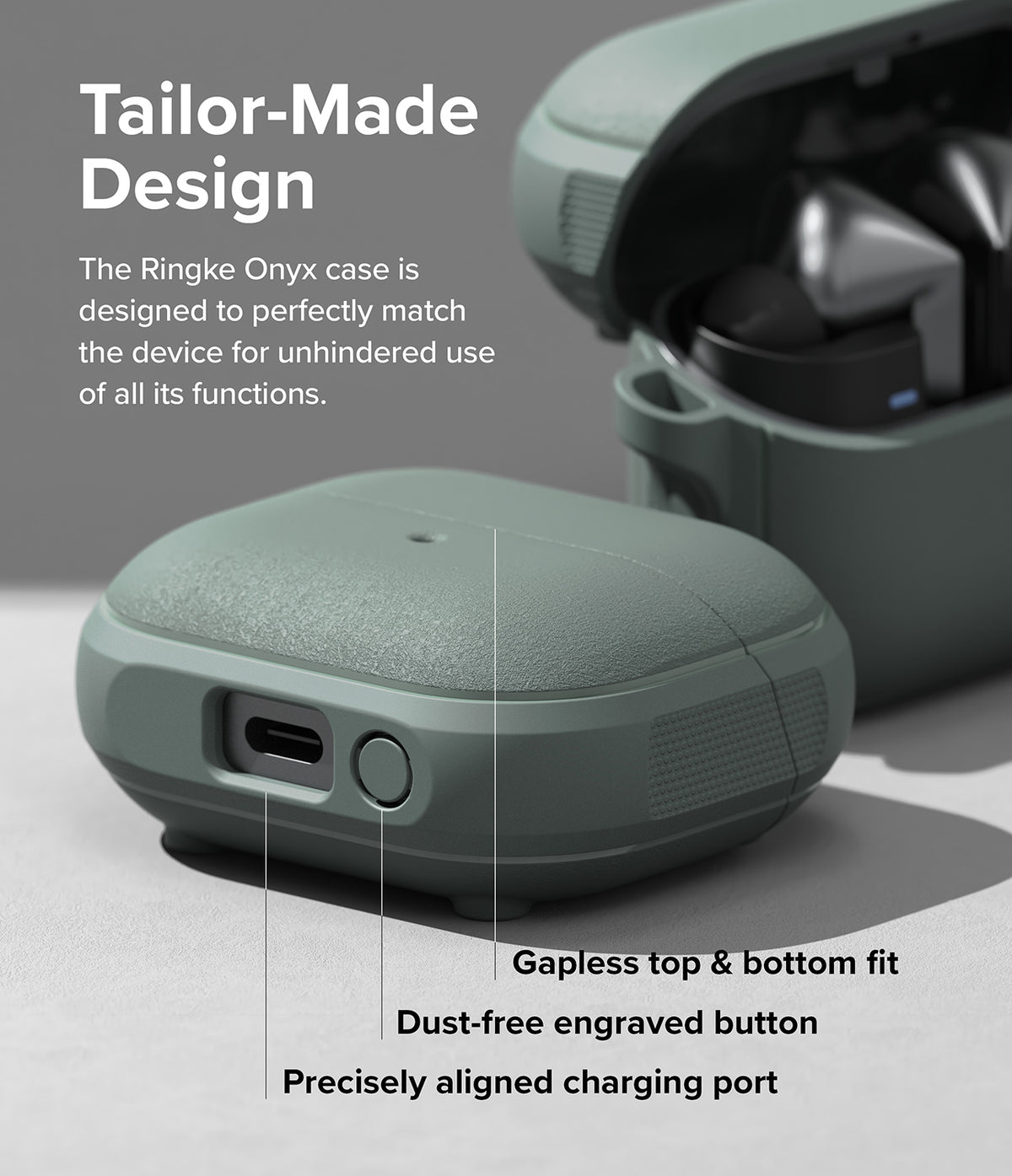 Ringke Onyx Magnetic Case Compatible for Samsung Galaxy Buds 3 / Buds 3 Pro / Buds 3 FE