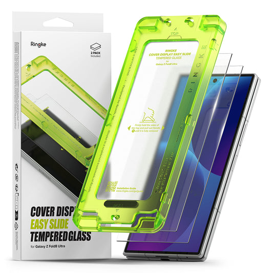 Ringke Easy Slide Cover Display Tempered Glass Screen Protector for Samsung Galaxy Z Fold 8 Ultra