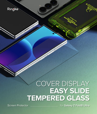 Ringke Easy Slide Cover Display Tempered Glass Screen Protector for Samsung Galaxy Z Fold 8 Ultra