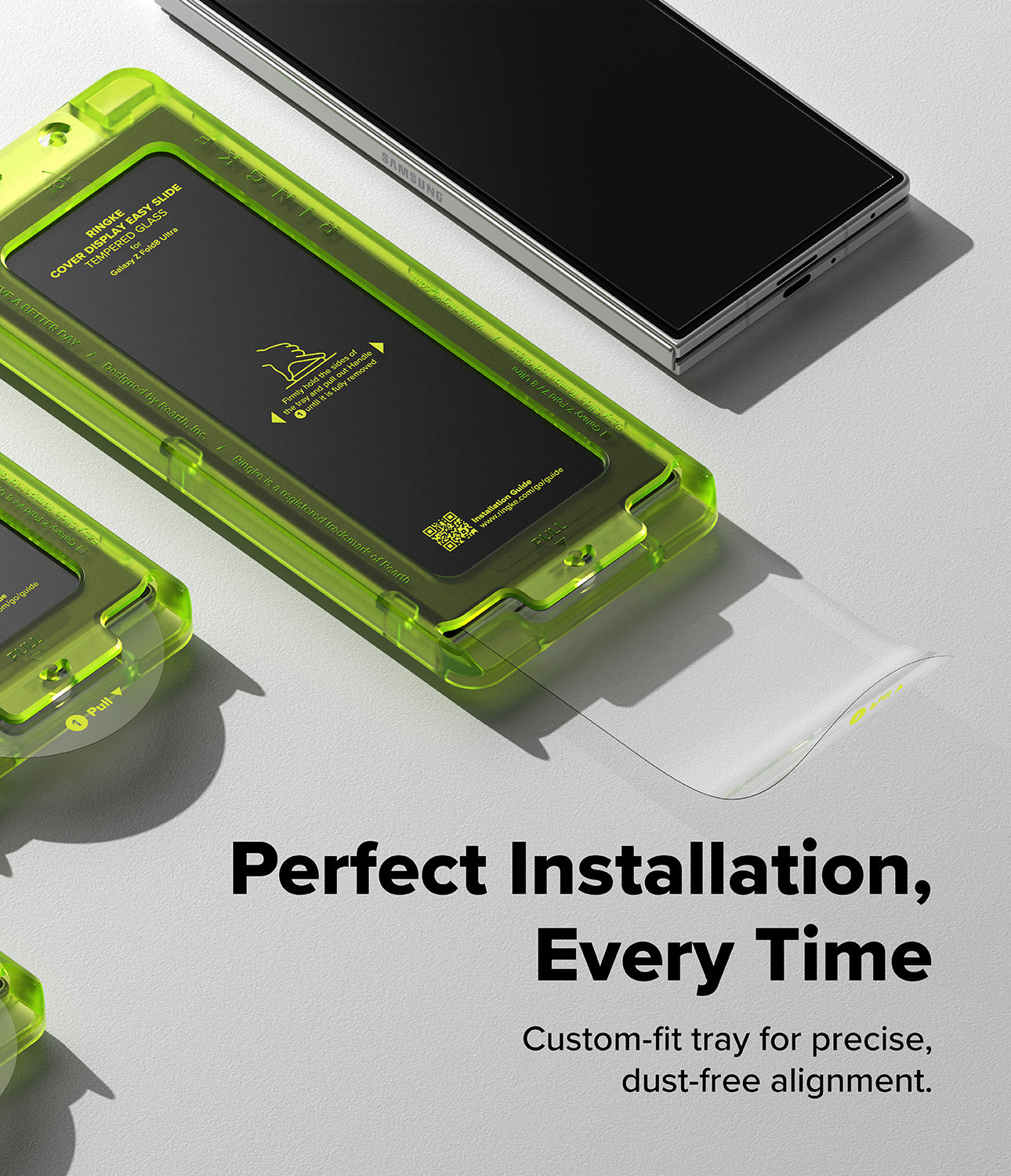 Ringke Easy Slide Cover Display Tempered Glass Screen Protector for Samsung Galaxy Z Fold 8 Ultra