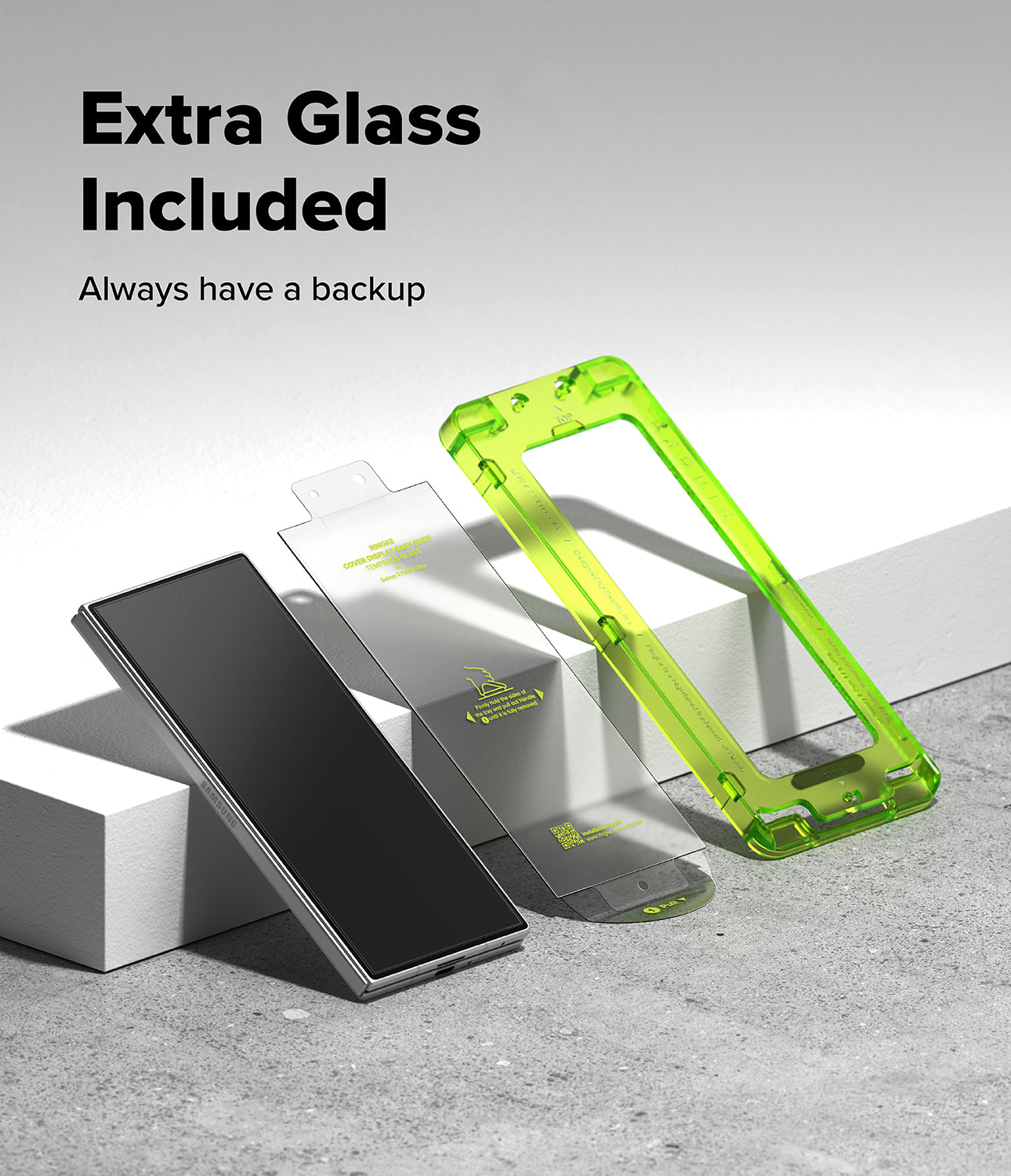 Ringke Easy Slide Cover Display Tempered Glass Screen Protector for Samsung Galaxy Z Fold 8 Ultra
