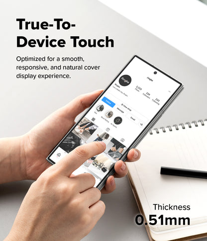 Ringke Easy Slide Cover Display Tempered Glass Screen Protector for Samsung Galaxy Z Fold 8 Ultra