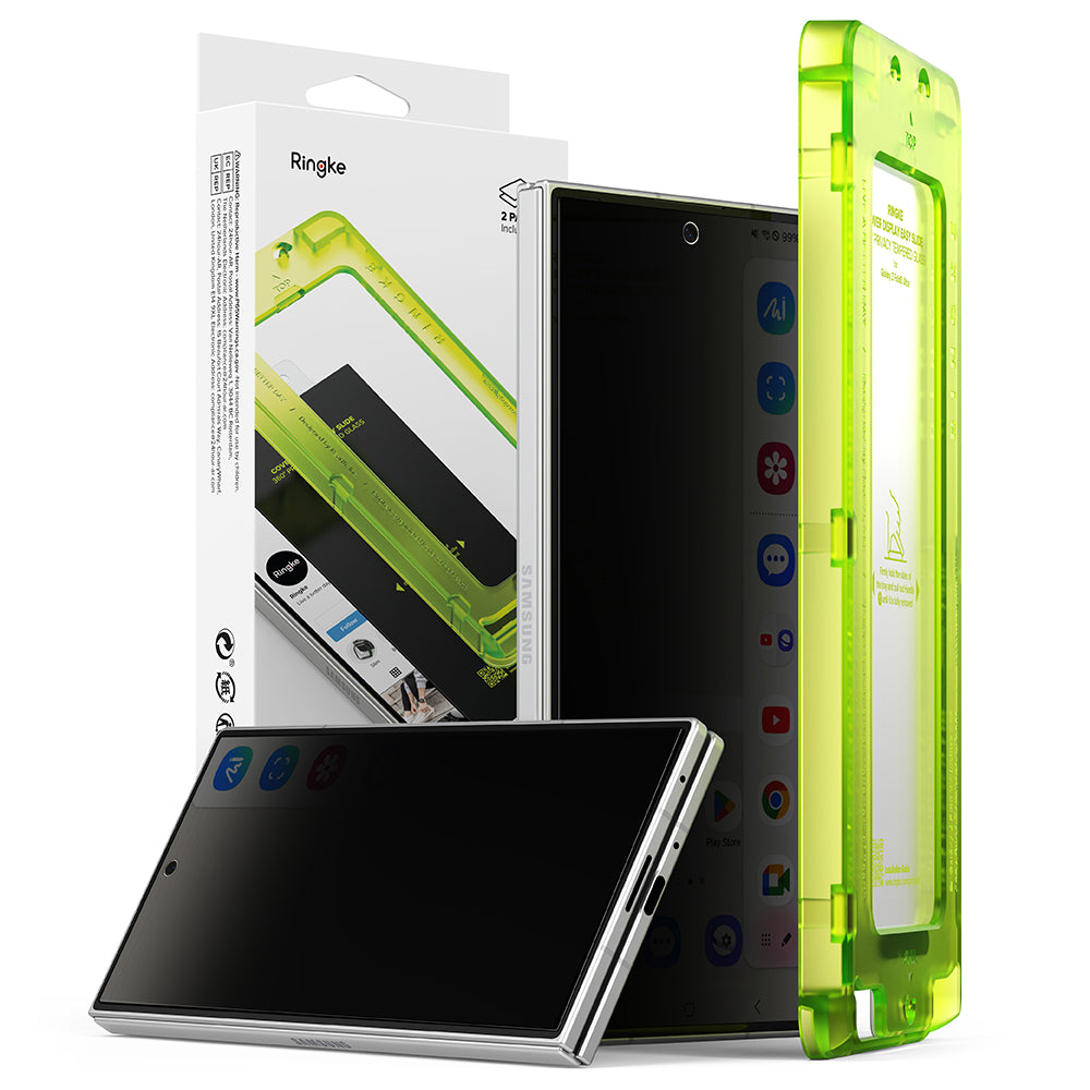 Ringke Privacy Easy Slide 360Â° Cover Display Tempered Glass Protector for Galaxy Z Fold 8 Ultra