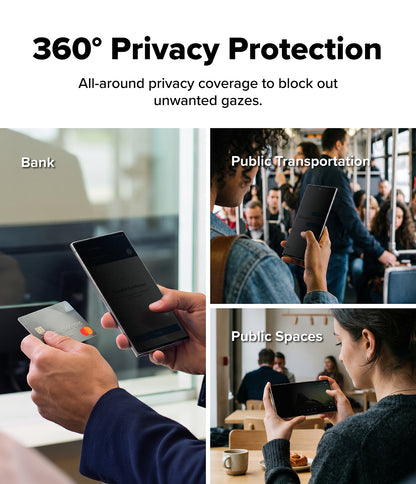 Ringke Privacy Easy Slide 360Â° Cover Display Tempered Glass Protector for Galaxy Z Fold 8 Ultra