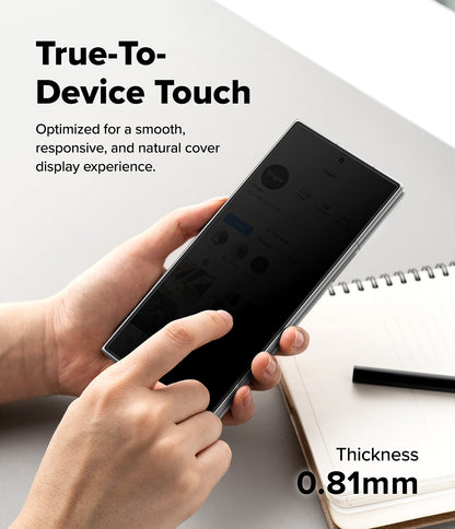 Ringke Privacy Easy Slide 360Â° Cover Display Tempered Glass Protector for Galaxy Z Fold 8 Ultra