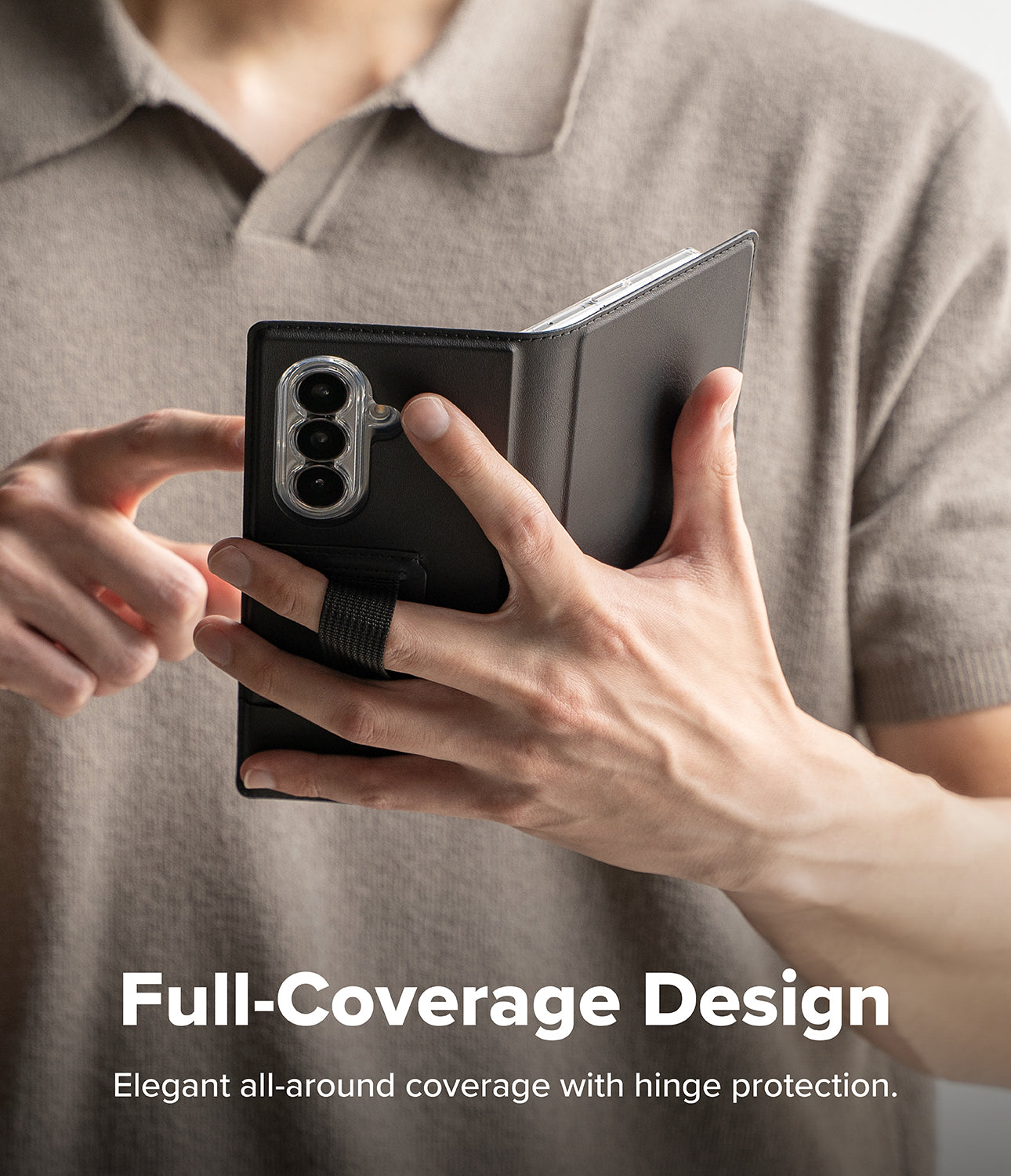 Ringke Folio Grip Wallet Magnetic Cover for Samsung Galaxy Z Fold 8 Ultra - Compatible for Magnetic Cases