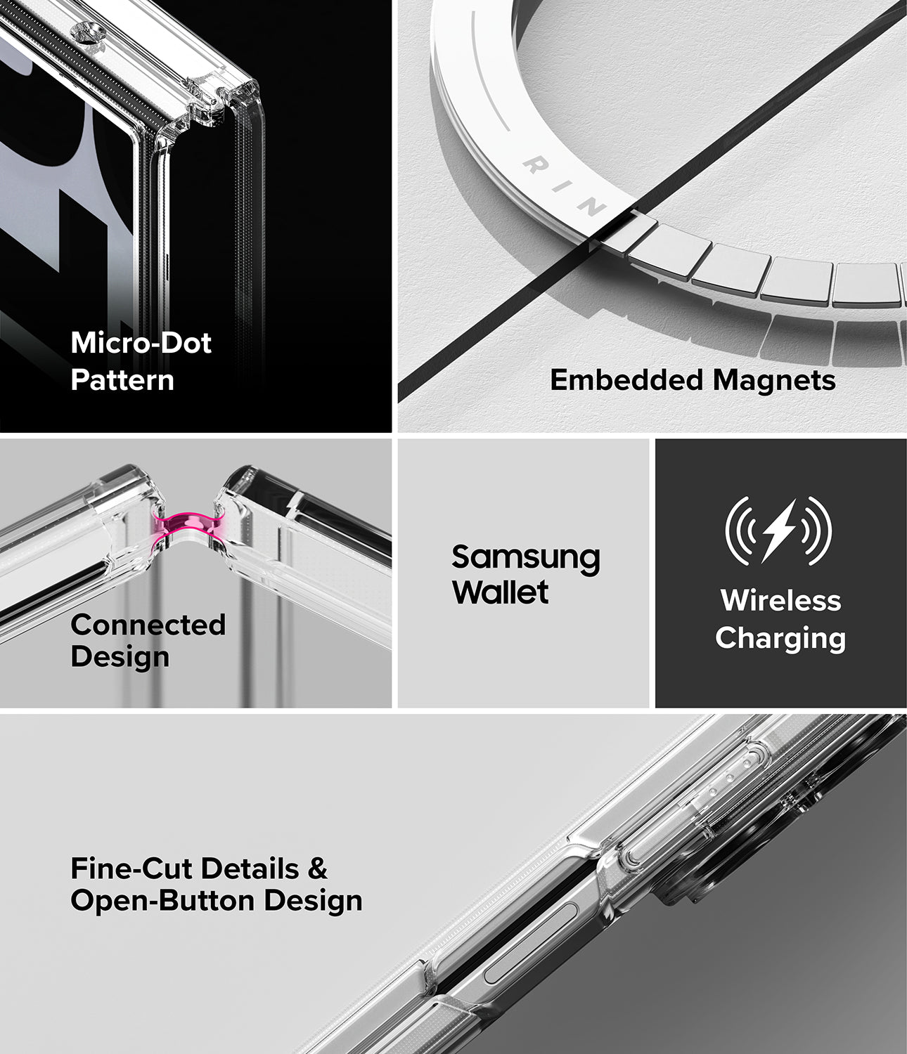 Ringke Fusion Design Magnetic Case for Samsung Galaxy Z Fold 8 Ultra