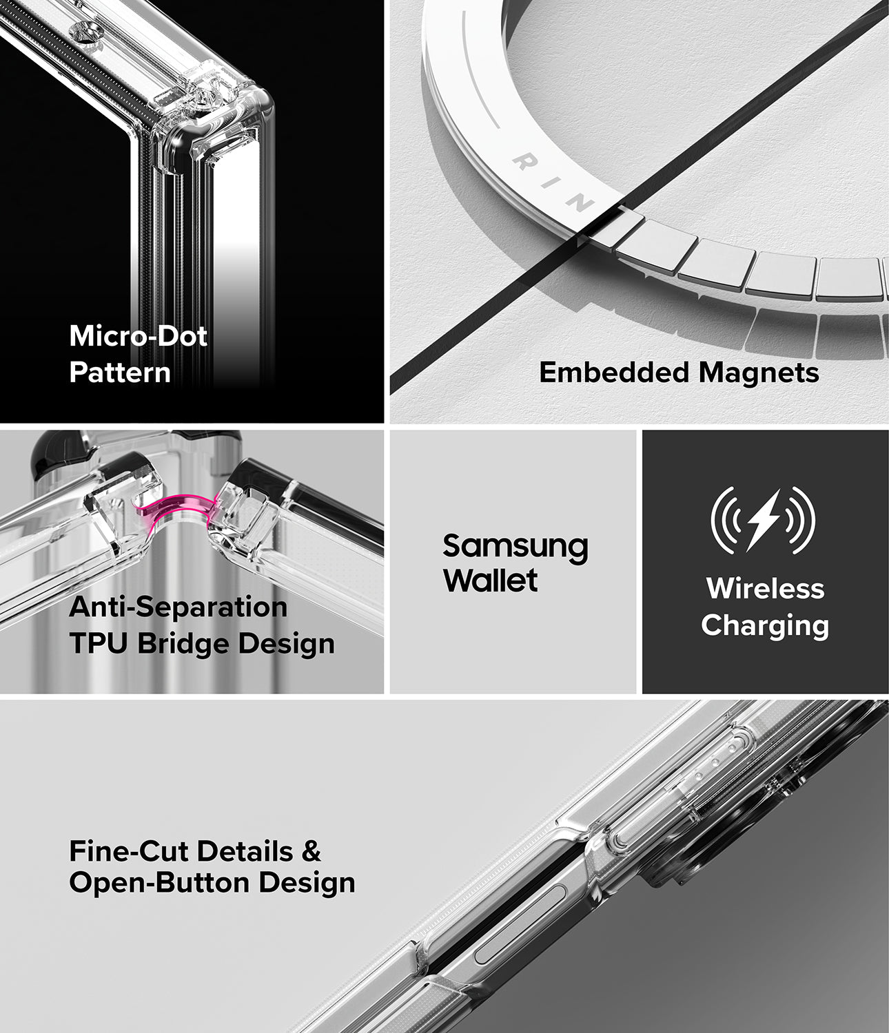 Ringke Fusion Flap Magnetic Case for Samsung Galaxy Z Fold 8 Ultra