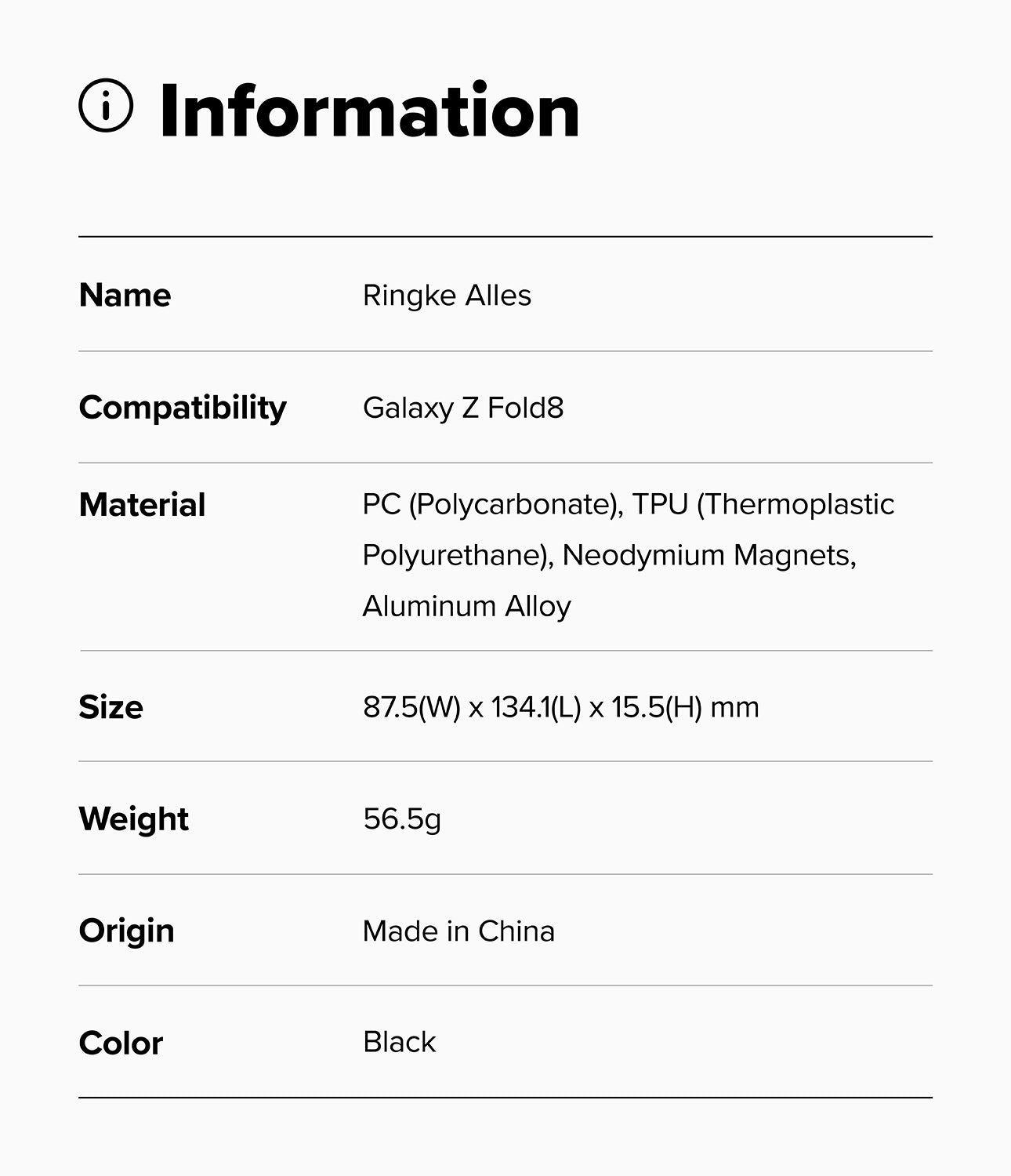 Ringke Alles Case for Samsung Galaxy Z Fold 8