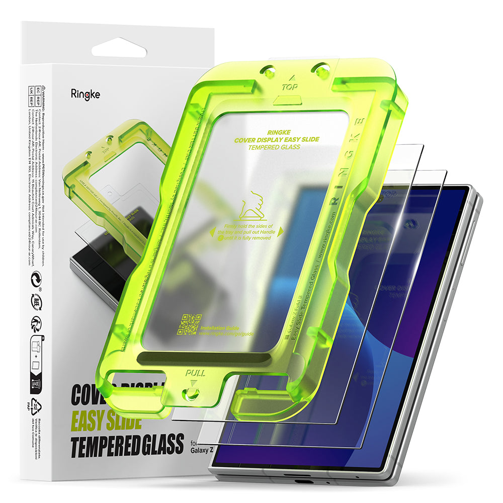 Ringke Easy Silde Cover Display Tempered Glass Screen Protector for Samsung Galaxy Z Fold 8