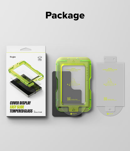 Ringke Easy Silde Cover Display Tempered Glass Screen Protector for Samsung Galaxy Z Fold 8