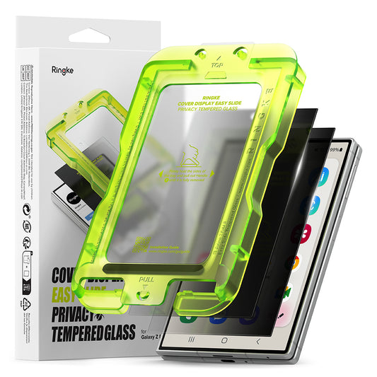 Ringke Privacy Easy Silde Cover Display Tempered Glass Screen Protector for Samsung Galaxy Z Fold 8