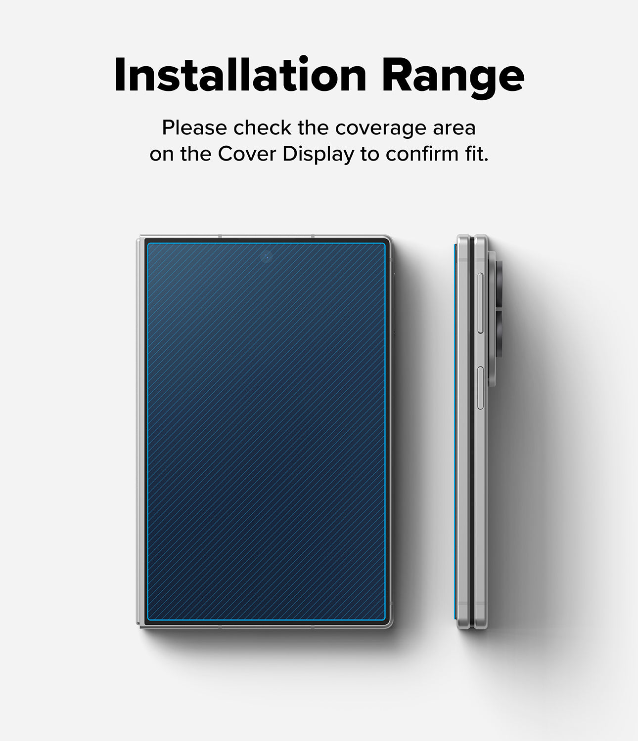 Ringke Privacy Easy Silde Cover Display Tempered Glass Screen Protector for Samsung Galaxy Z Fold 8