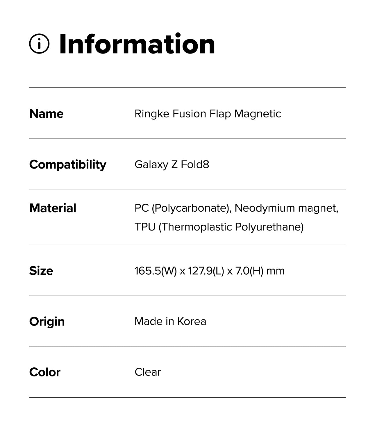 Ringke Fusion Flap Magnetic Case for Samsung Galaxy Z Fold 8