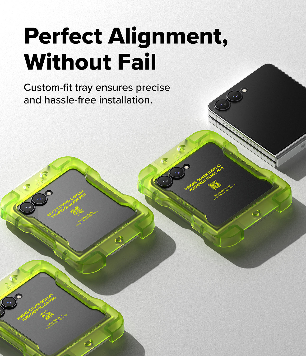 Ringke Cover Display Tempered Glass PRO Protector for Samsung Galazy Z Flip 8