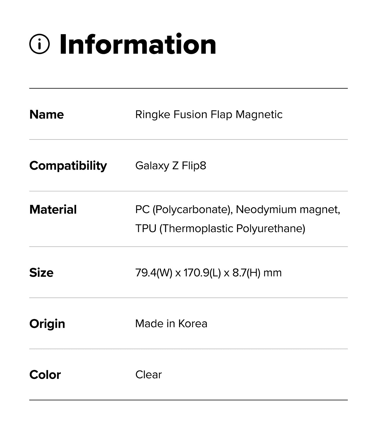 Ringke Fusion Flap Magnetic Case for Samsung Galaxy Z Flip 8