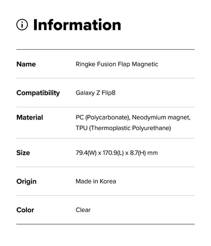 Ringke Fusion Flap Magnetic Case for Samsung Galaxy Z Flip 8