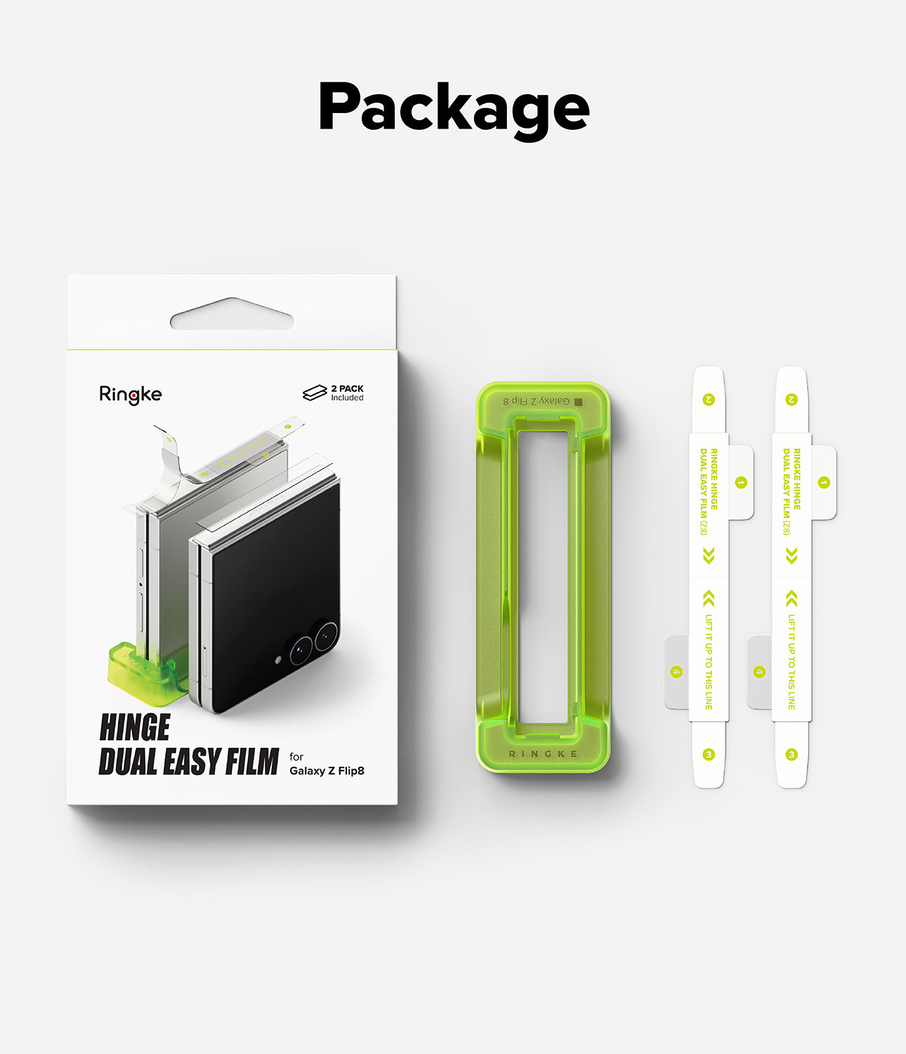 Ringke Hinge Dual Easy Film Protector for Samsung Galaxy Z Flip 8