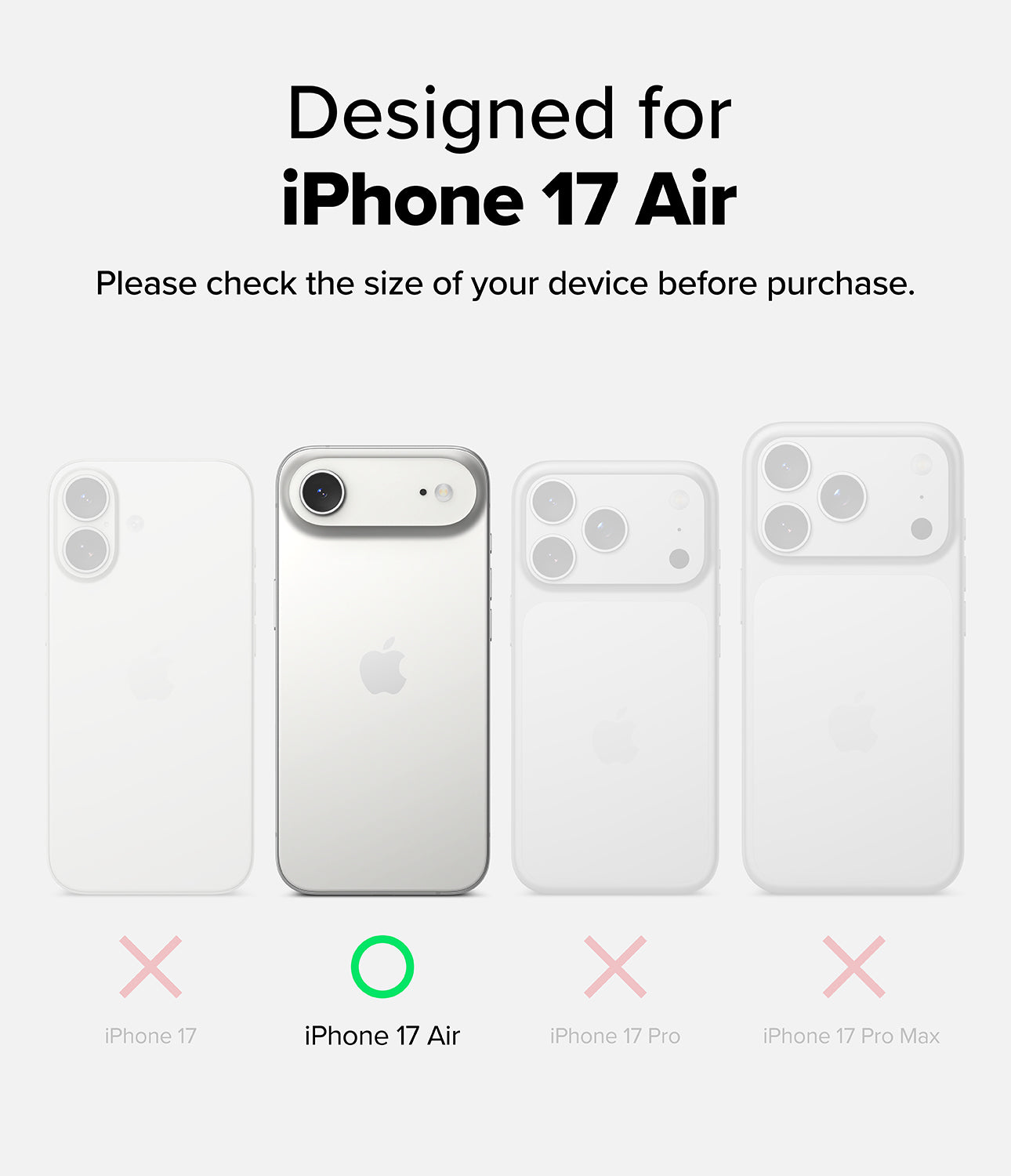 Ringke Camera Lens Frame Protector for Apple iPhone 17 Air
