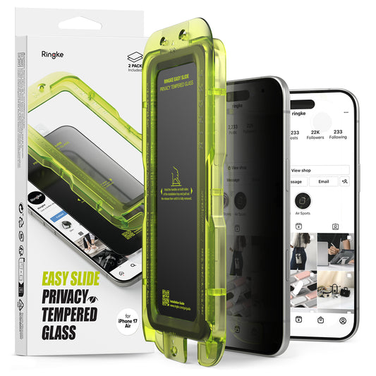 Ringke Privacy Easy Slide Tempered Glass Screen Protector for Apple iPhone Air