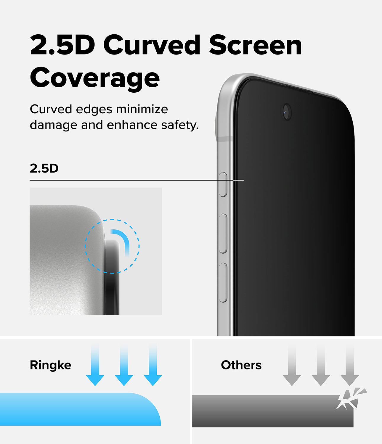 Ringke Privacy Easy Slide Tempered Glass Screen Protector for Apple iPhone Air