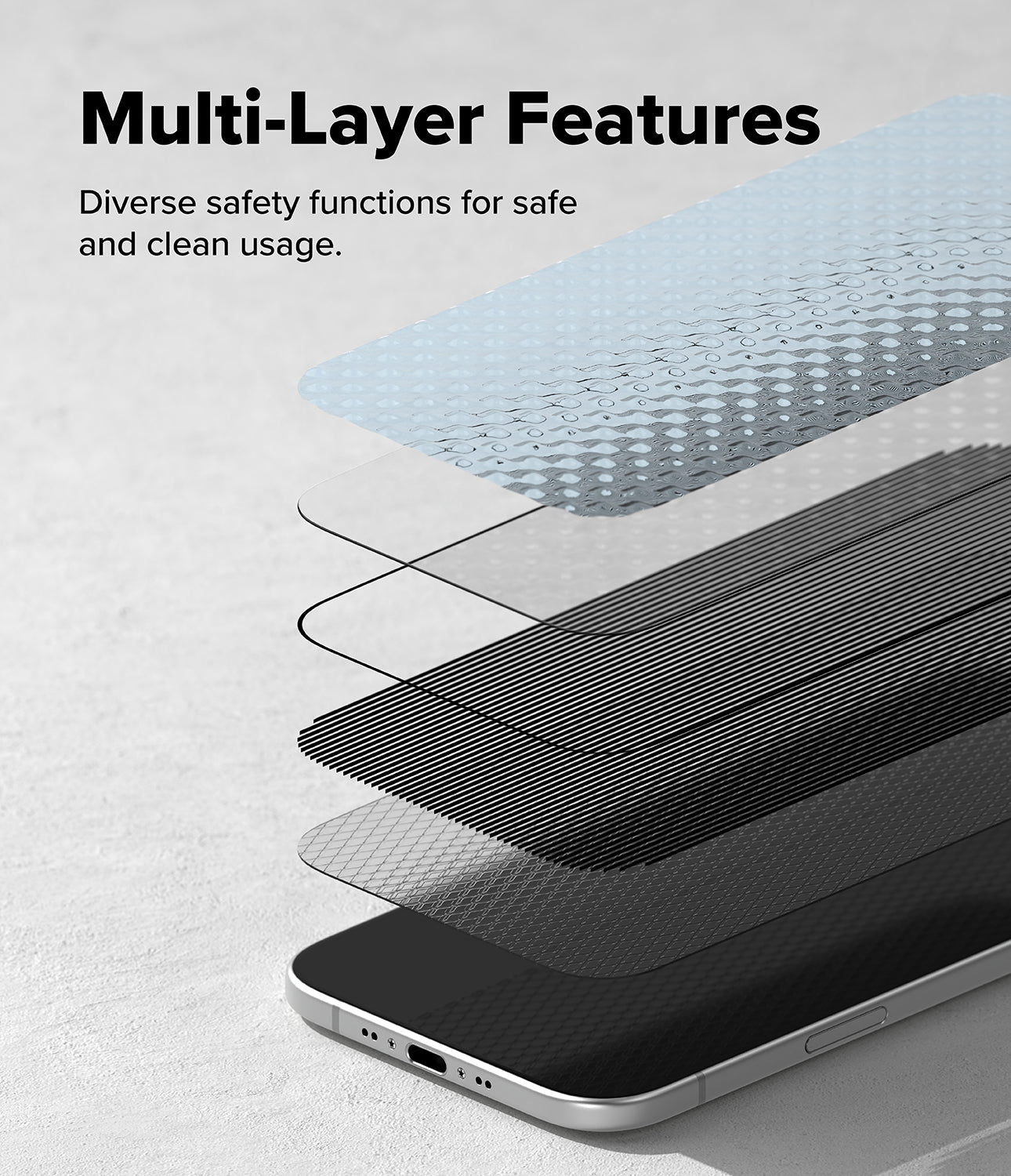 Ringke Privacy Easy Slide Tempered Glass Screen Protector for Apple iPhone Air