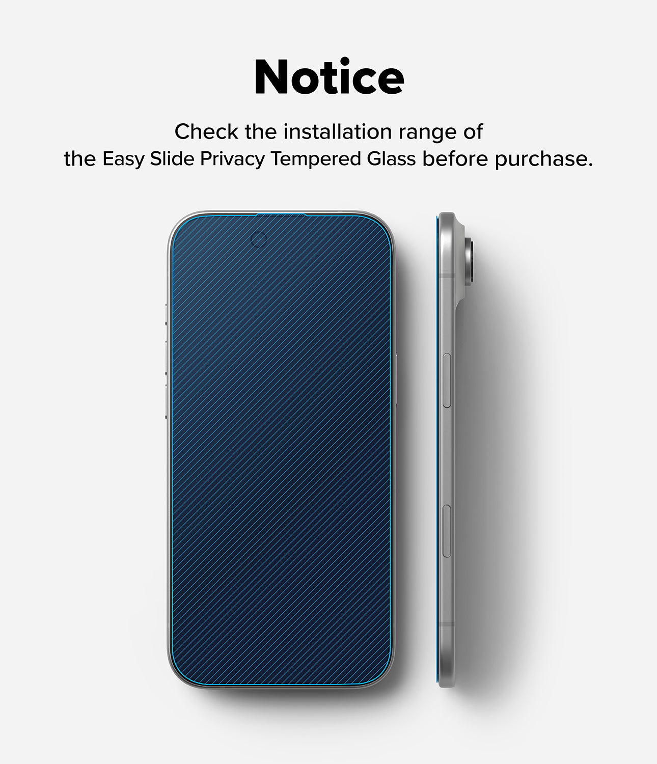 Ringke Privacy Easy Slide Tempered Glass Screen Protector for Apple iPhone Air