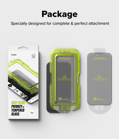 Ringke Privacy Easy Slide Tempered Glass Screen Protector for Apple iPhone Air