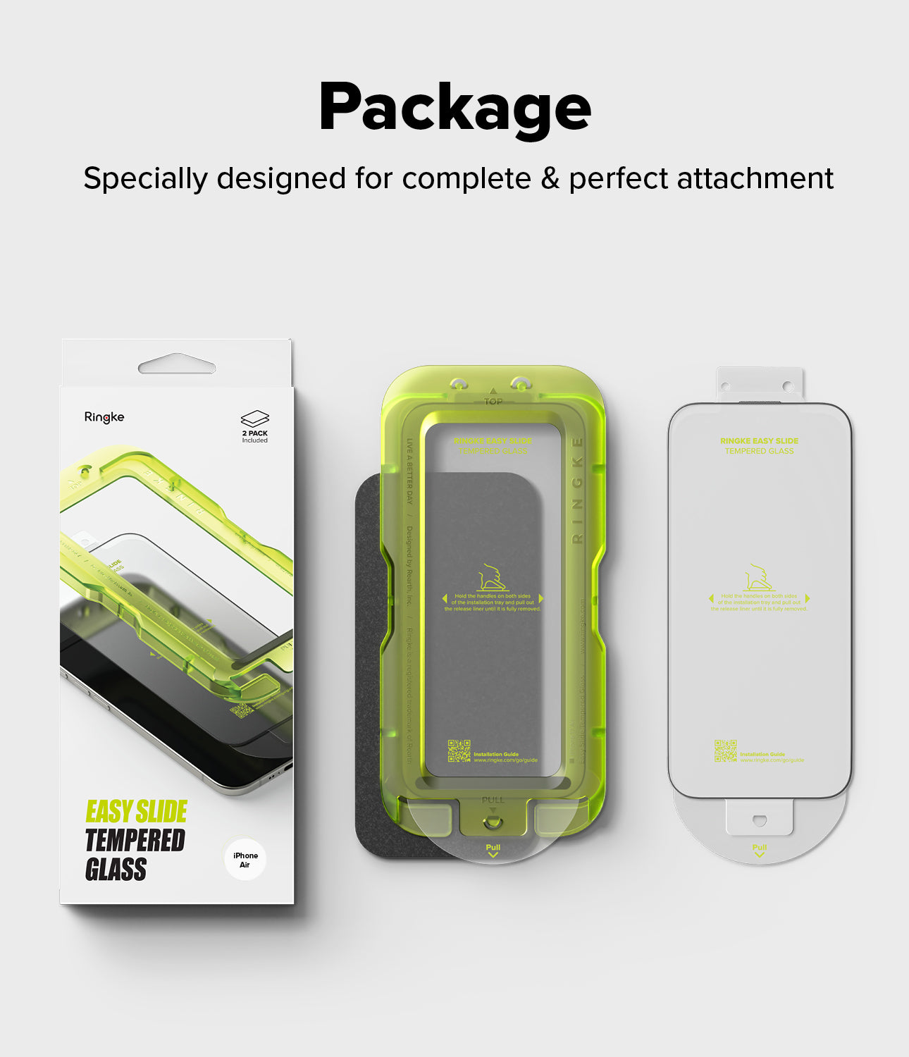 Ringke Easy Slide Tempered Glass Screen Protector for Apple iPhone Air