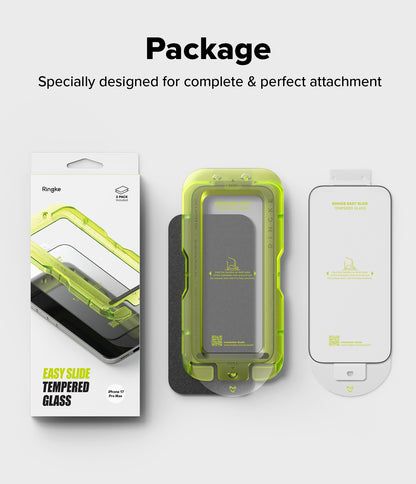 Ringke Easy Slide Tempered Glass Screen Protector for Apple iPhone 17 Pro Max