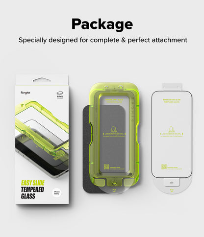 Ringke Easy Slide Tempered Glass Screen Protector for Apple iPhone 17 Pro